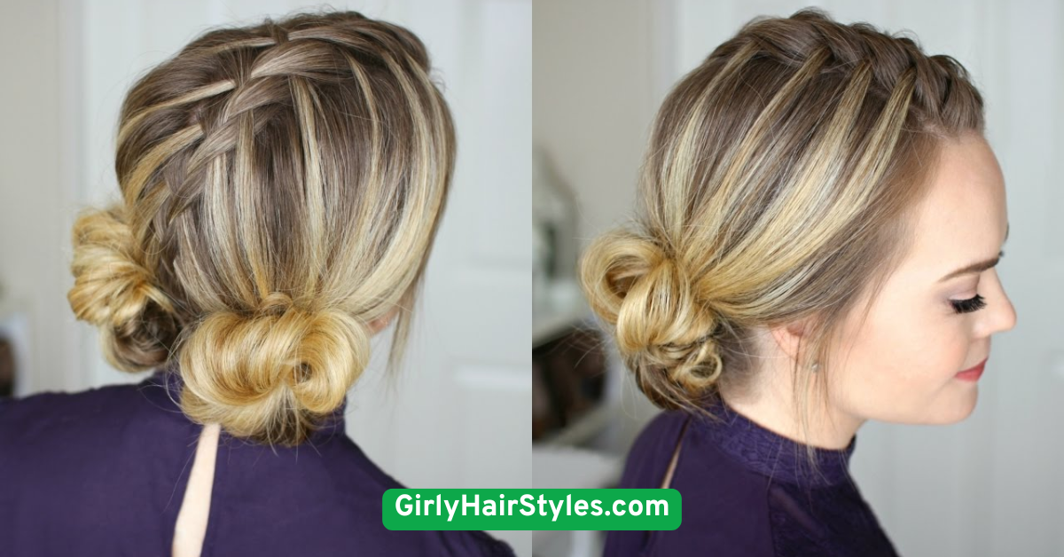 Low Twisted Buns (Double Buns)