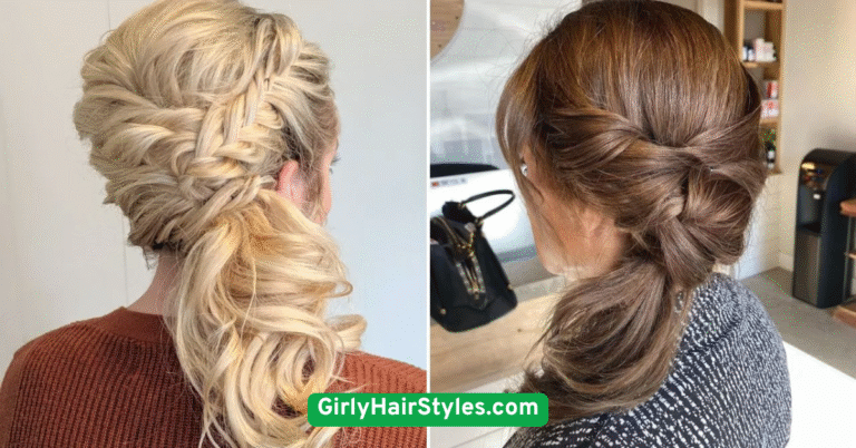 Classic Low Ponytail with Side Part