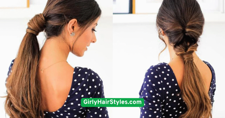 Classic Low Ponytail with a Twist