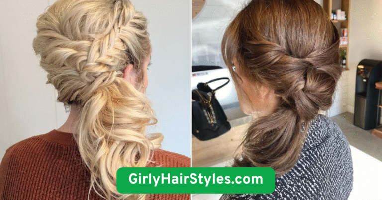 Classic Low Ponytail with a Twist