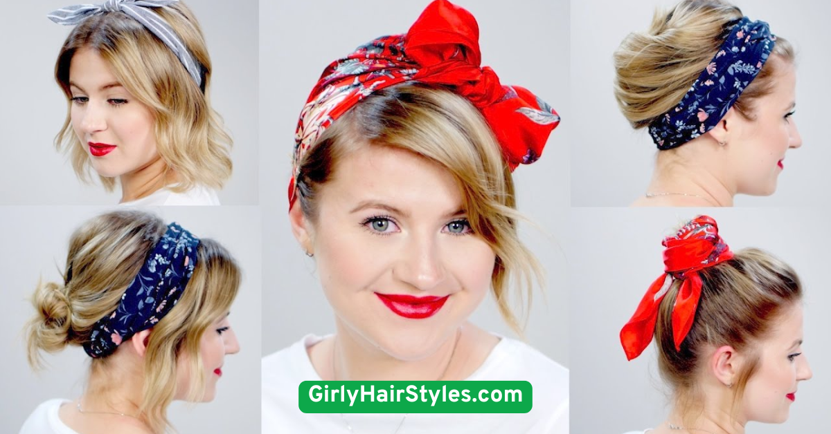 Top Knot with Bandana Wrap