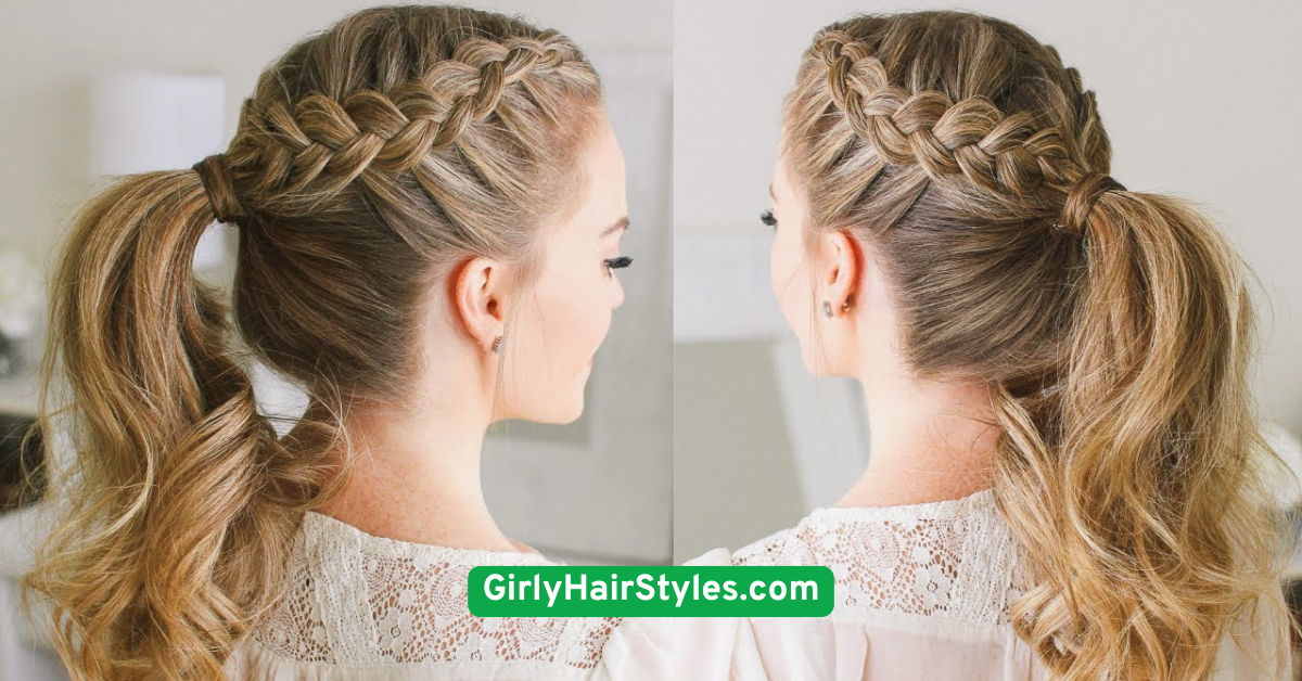 Dutch Braids into a Ponytail
