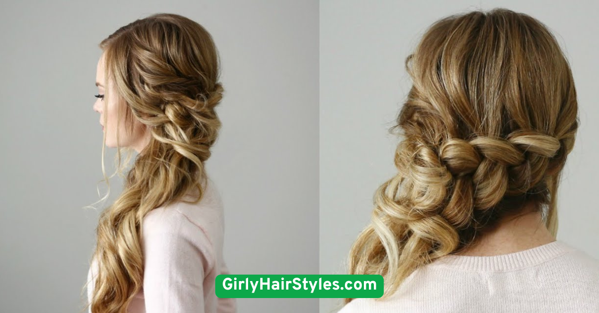 Side Braid with Loose Curls
