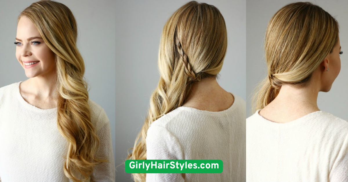 Side Swept Hair with Clips