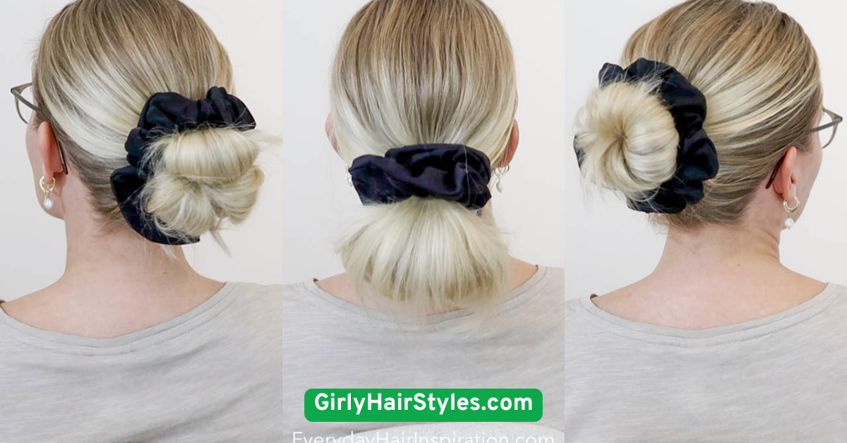 Messy Bun with Ribbons