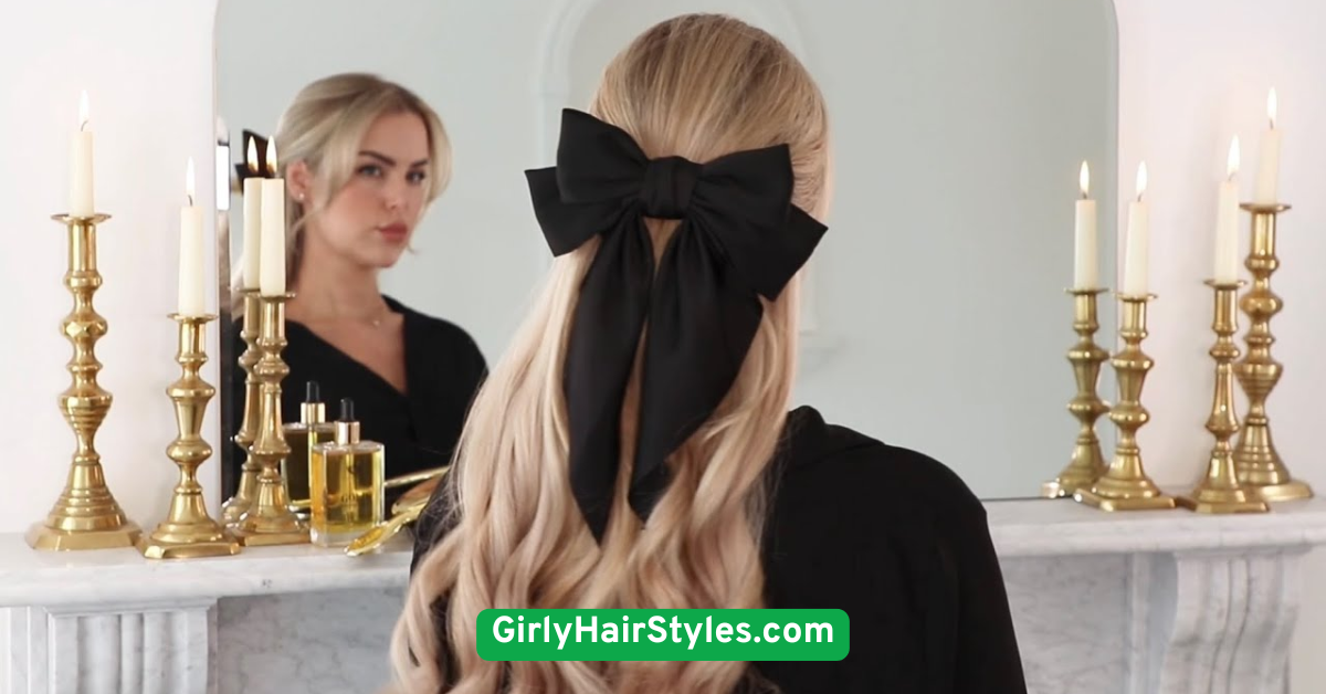 Soft Curls with Ribbon Tie