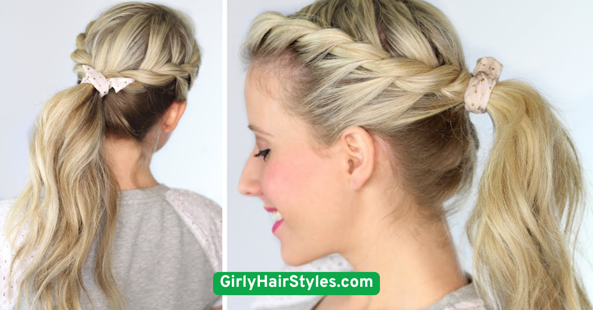 Front Twist into Ponytail
