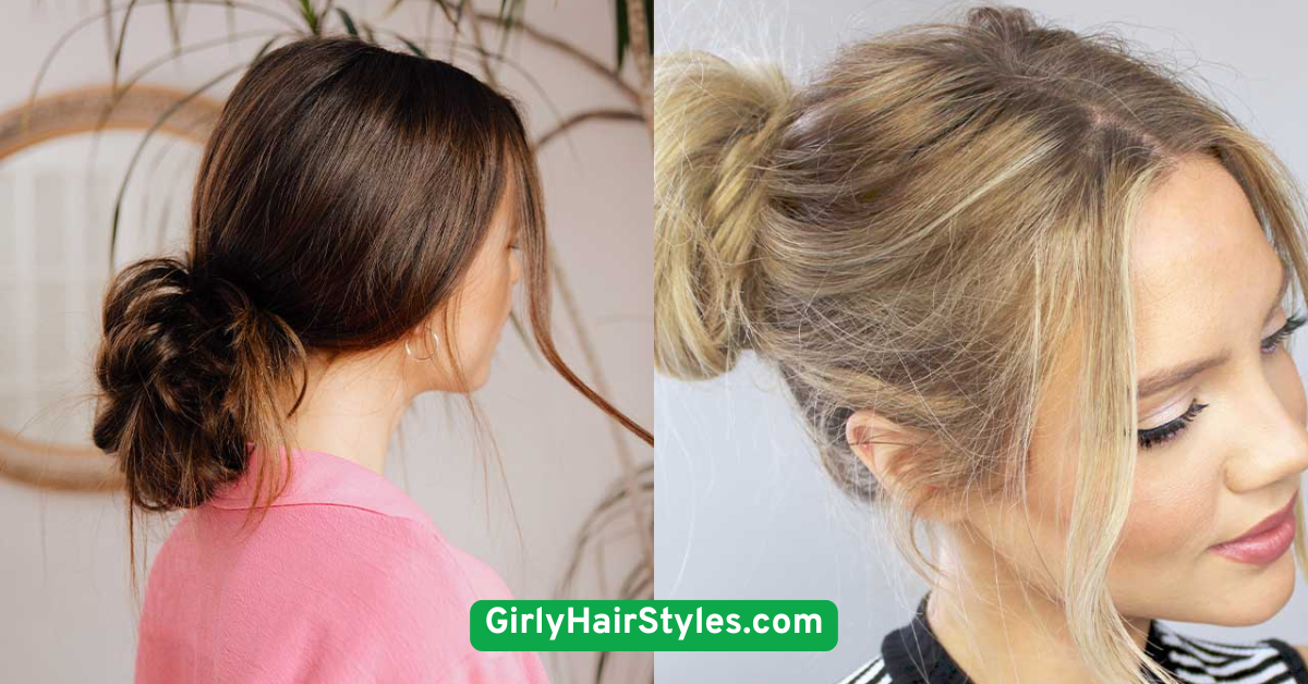 Messy Bun with Face-Framing Pieces