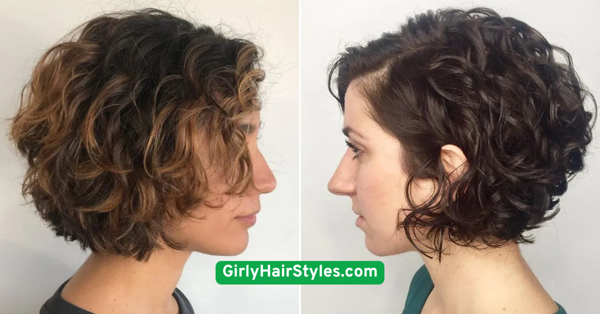 Messy Curly Bob