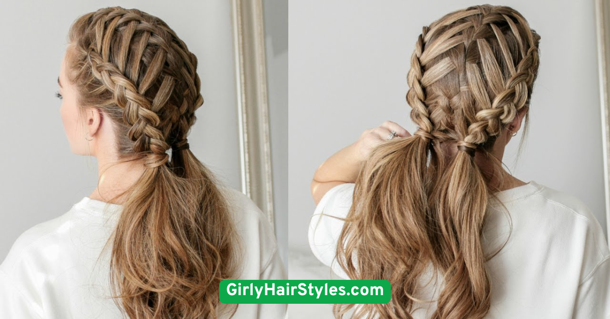 Waterfall Braid Half-Up
