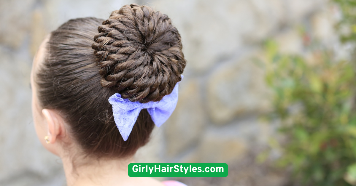 Pinwheel Bun Look
