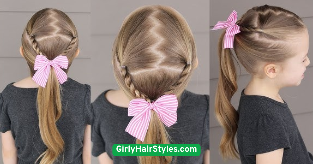 Zig-Zag Parted Pigtails