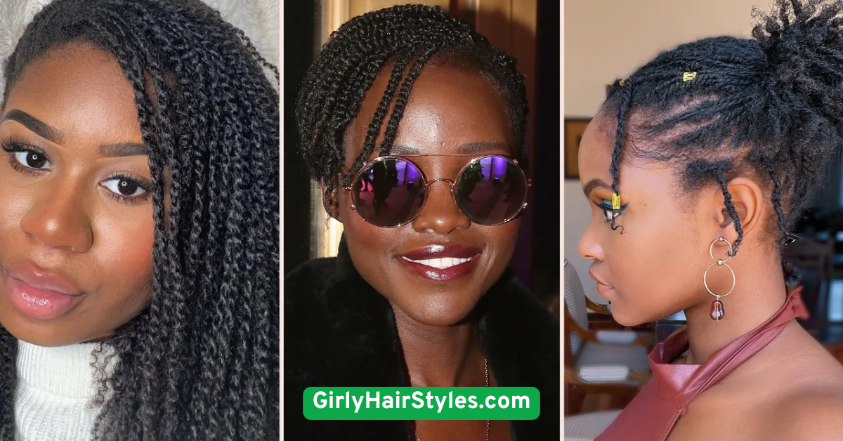 Mini Braids with Twists