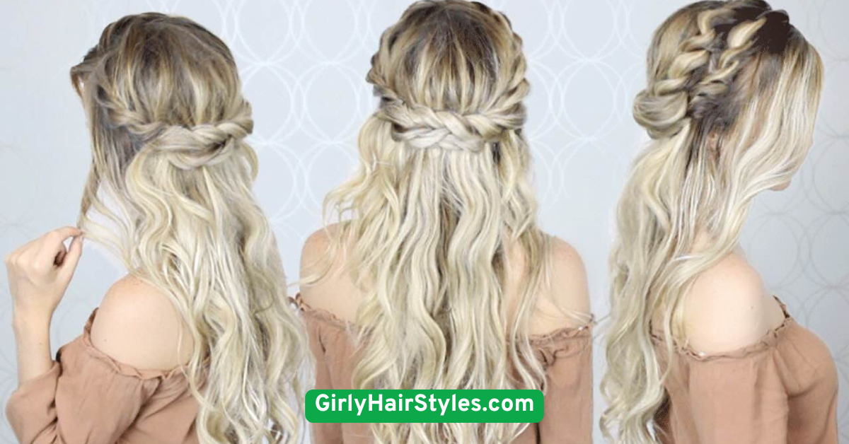 Half-Up Twisted Crown
