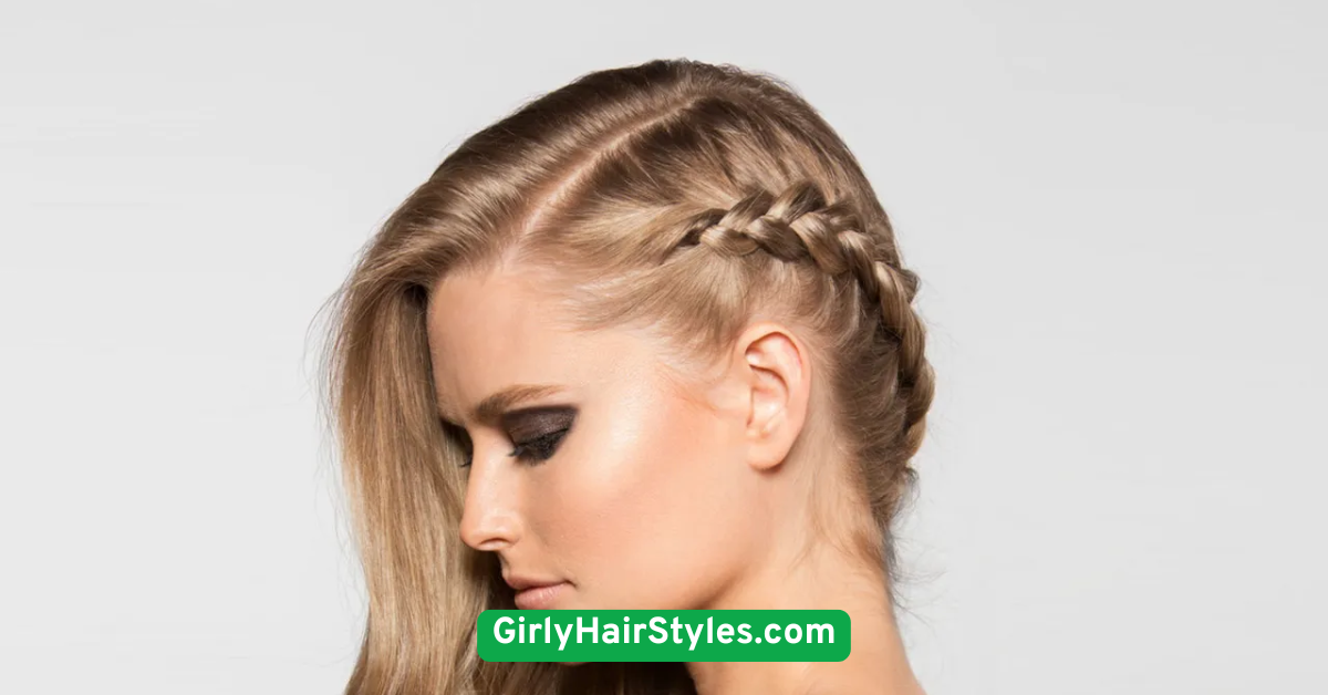 Side French Braid with Waves
