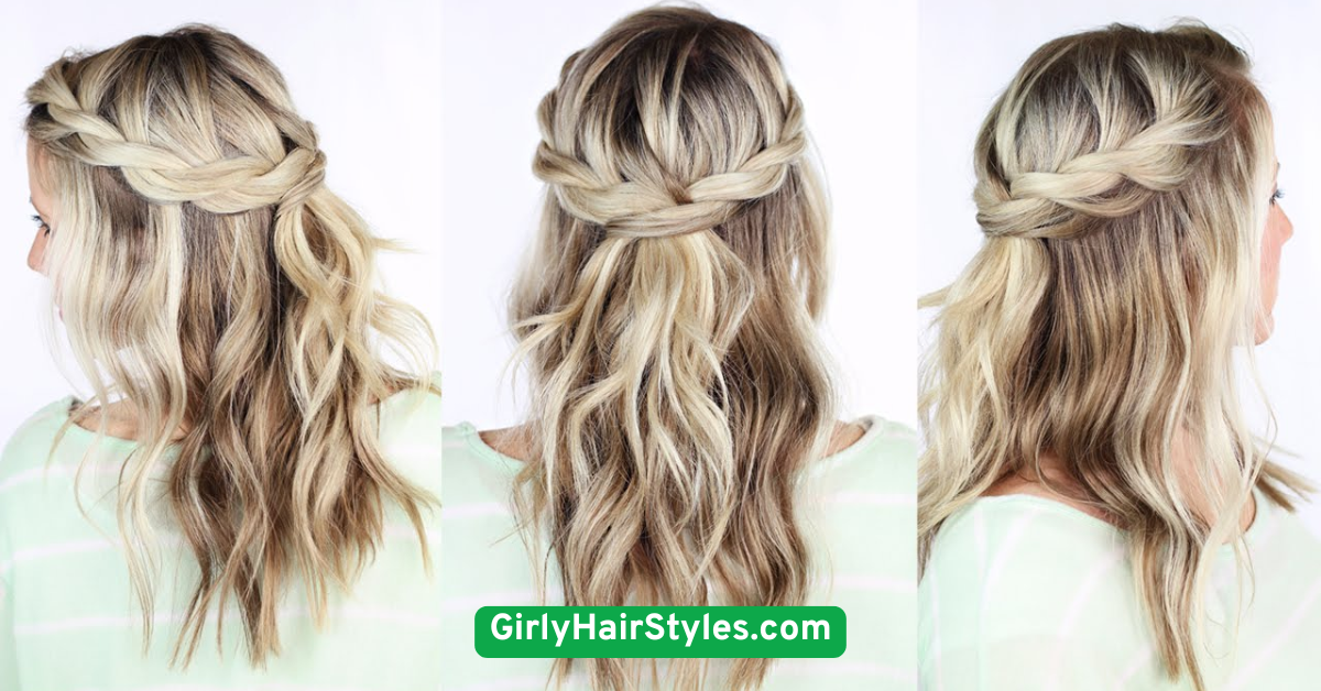 Soft Twisted Crown for Romantic Vibes