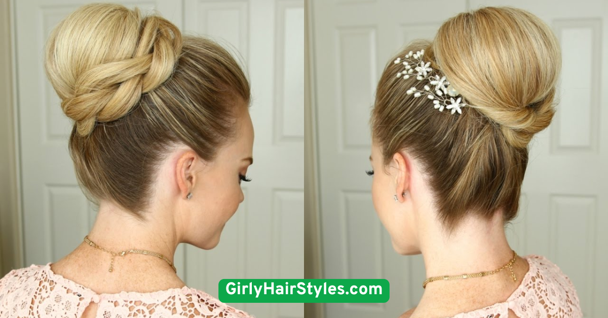 High Bun with Hair Wrap