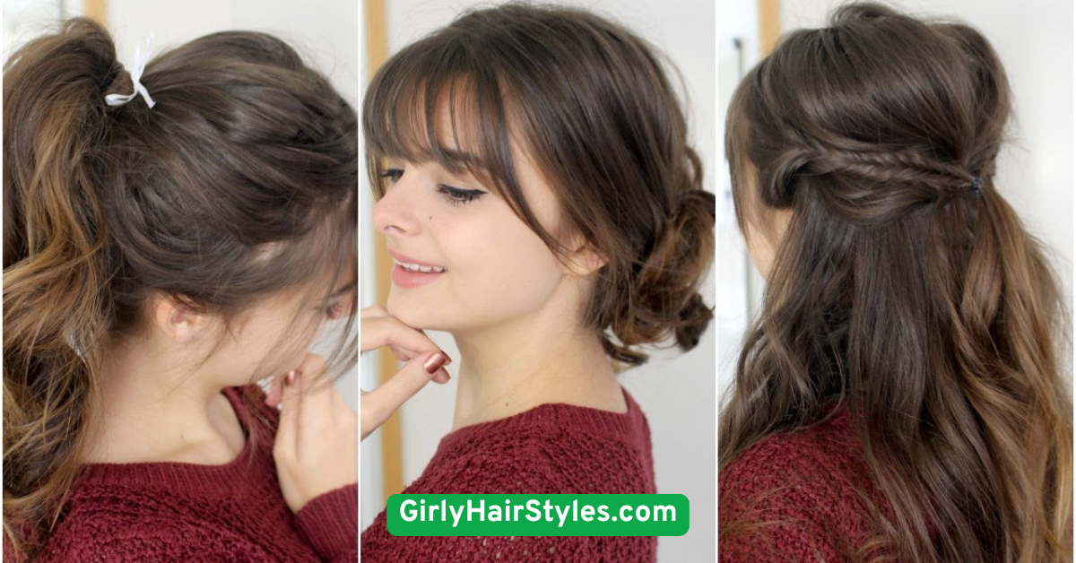 Braided Bangs with Open Hair