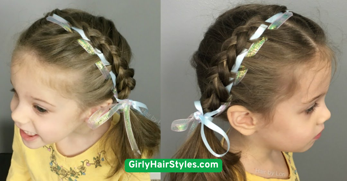 Low Pigtails with Ribbons