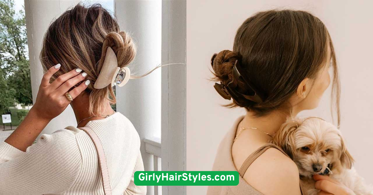 Crimped Hair with Butterfly Clips