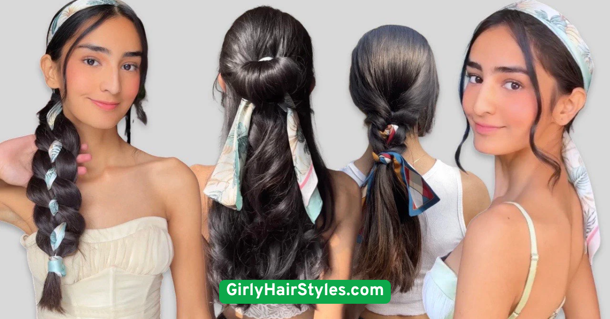 Scarf-Wrapped Low Pony