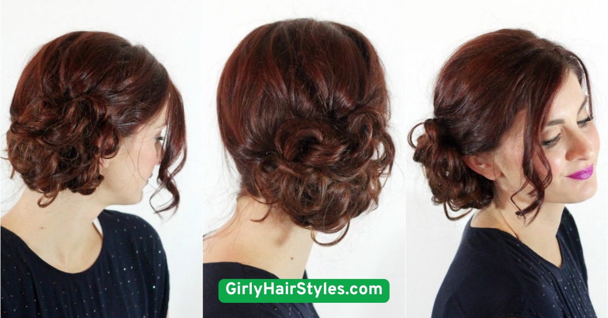 Side Buns with Loose Curls