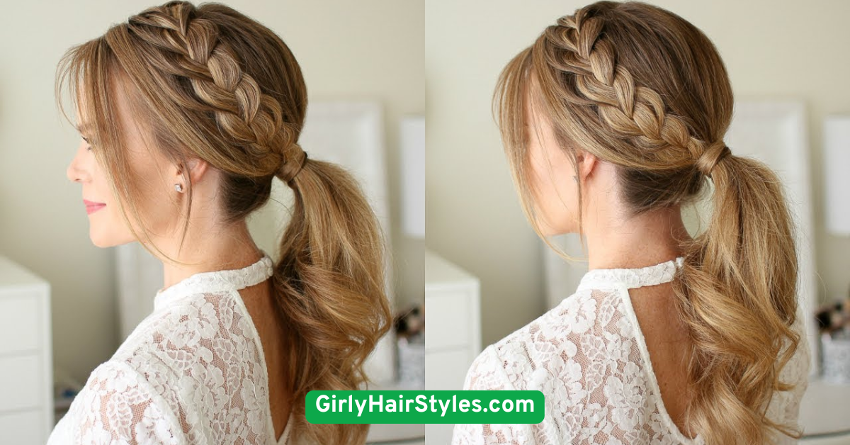 Low Braided Ponytail
