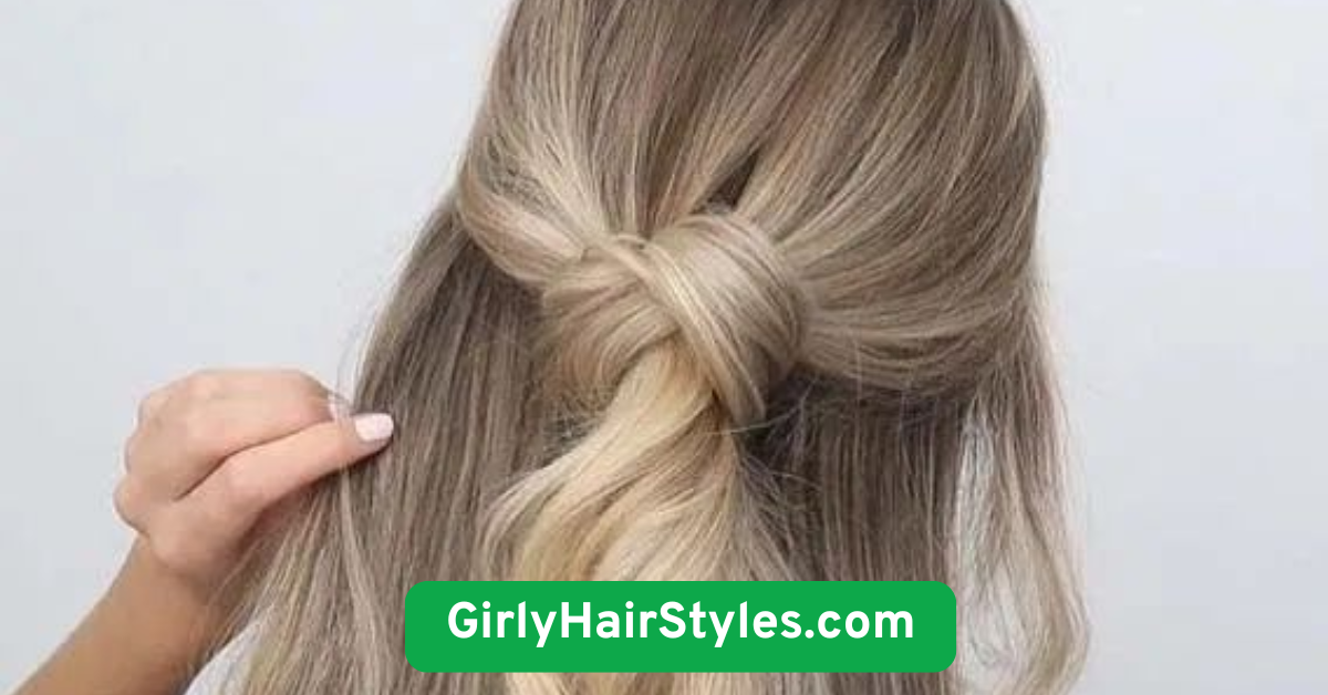 Half-Up Half-Down Knot
