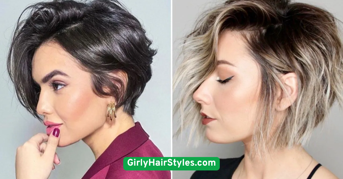 Textured Pixie with Side Part