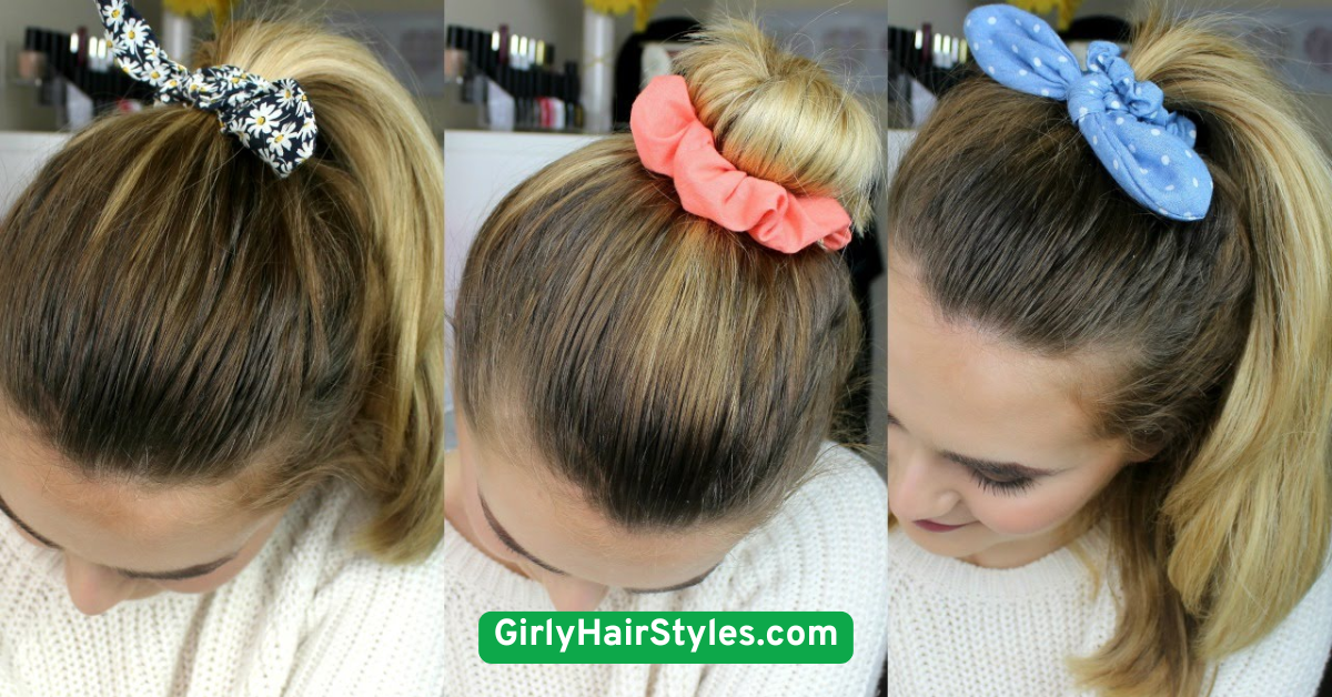 High Ponytail with a Scrunchie