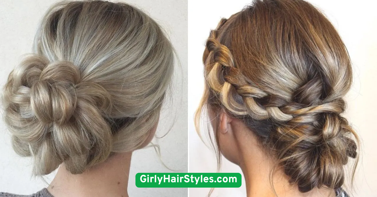 Messy Bun with Loose Tendrils