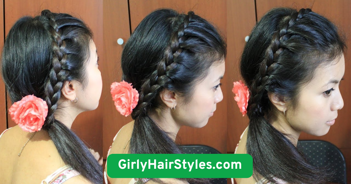Side Braid with a Headband