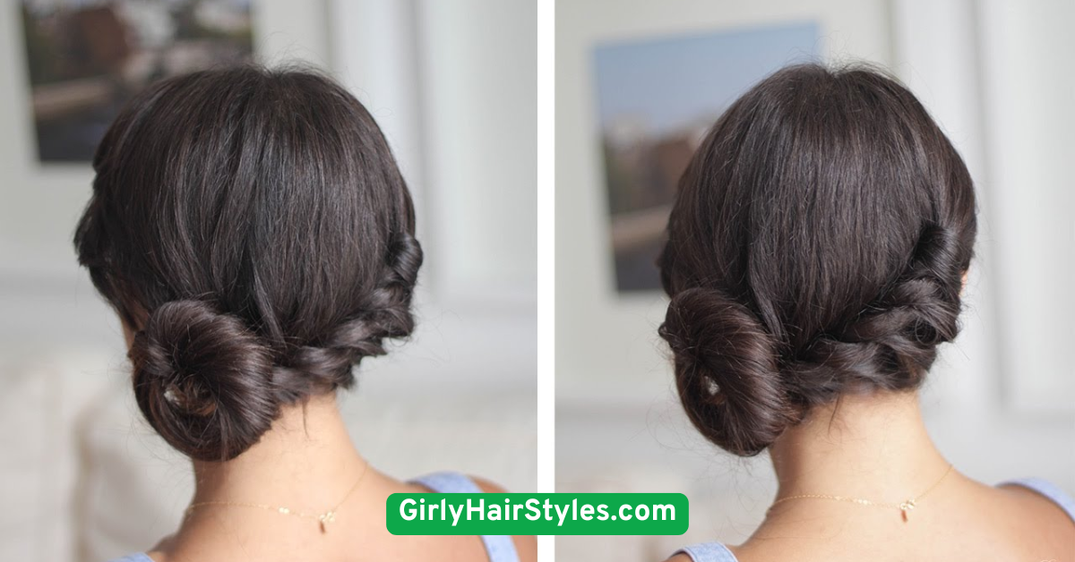 Twisted Top Bun (Girls)
