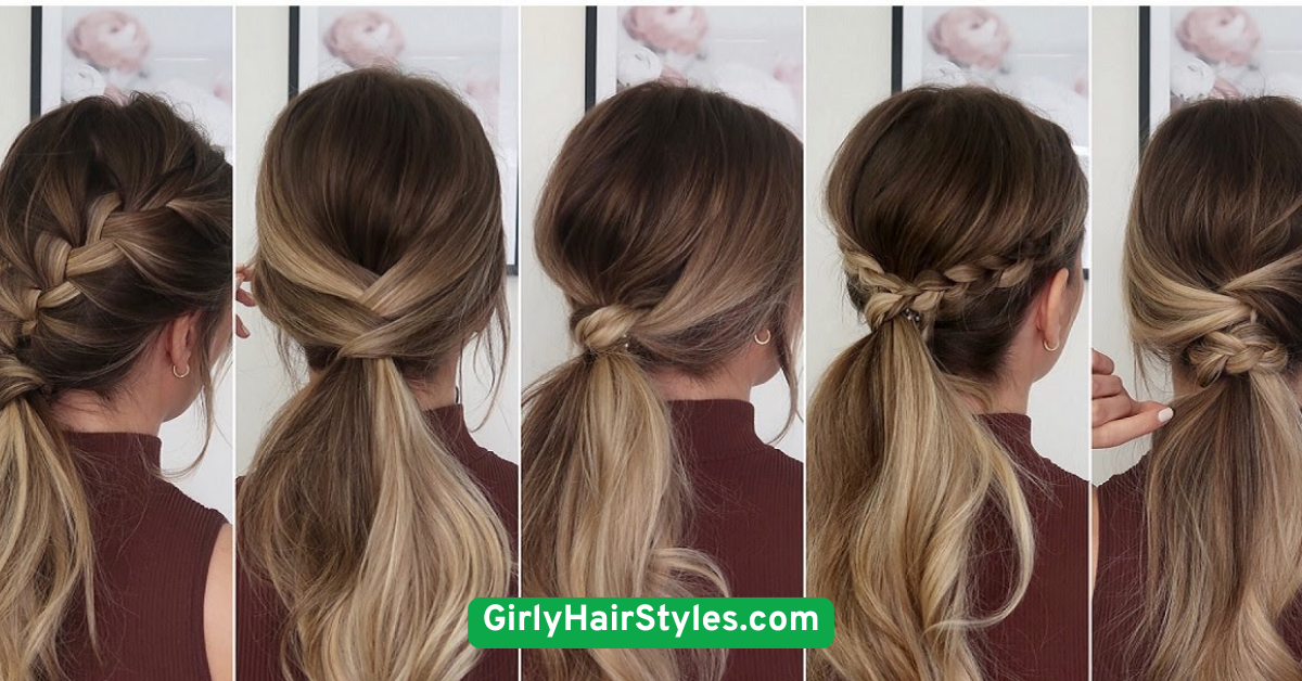 Low Twisted Ponytail