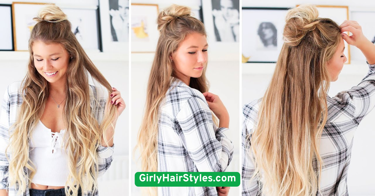 Messy Bun with Face-Framing Pieces