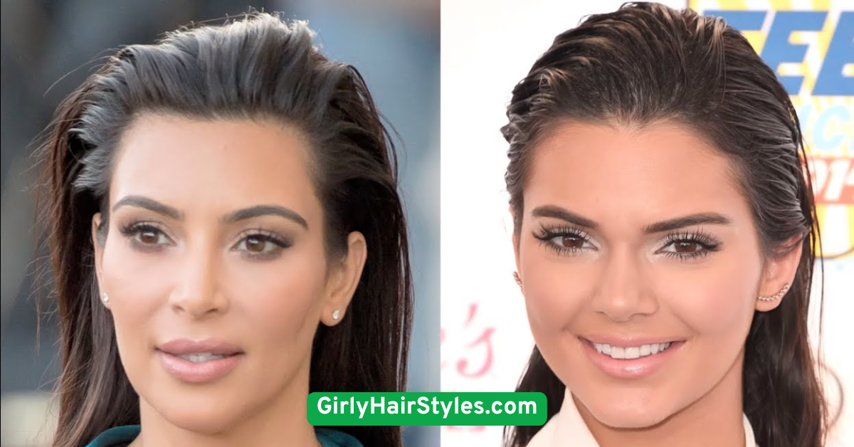 Slicked-Back Glam Look