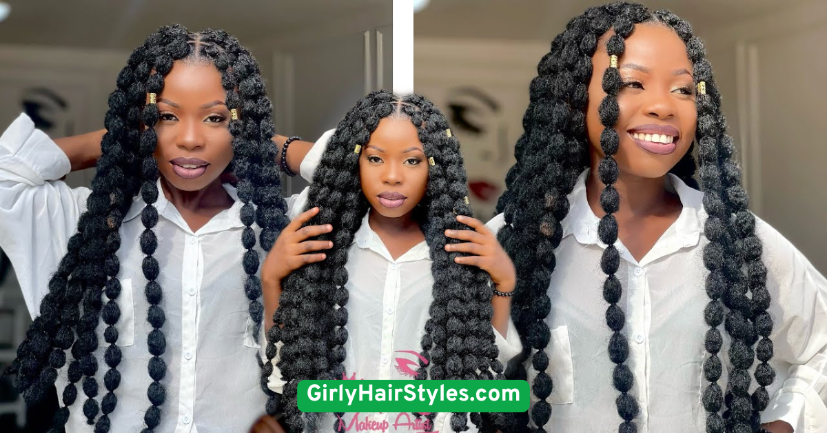 Bubble Braids with Beads or Elastics