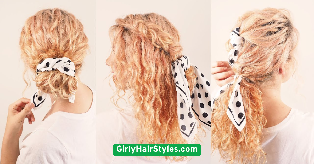 Curly Pony with Scarf