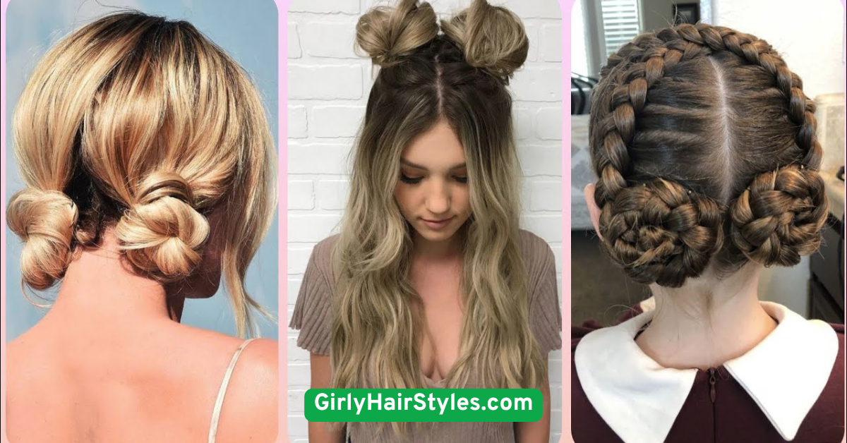 Double Buns for a Playful Look