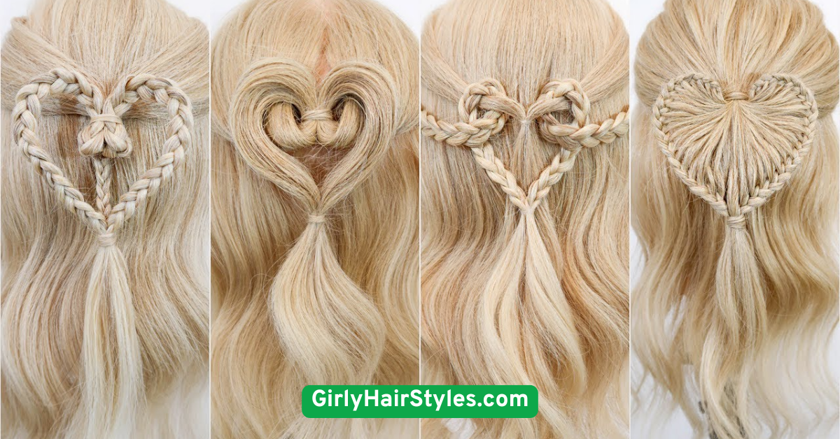 Half-Up Heart Braids