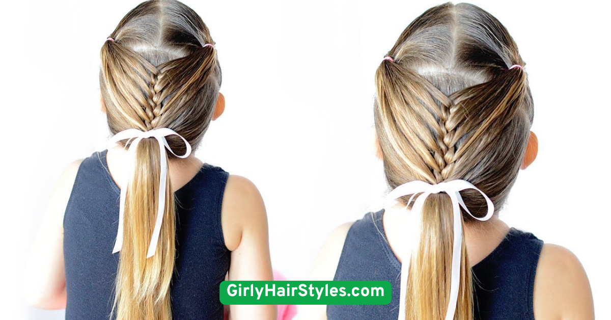 Tiny French Braids into Pigtails
