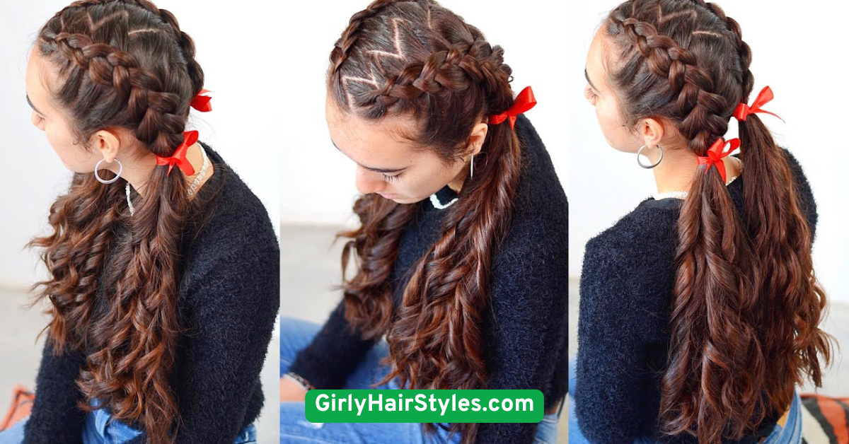 Dutch Braid Pigtails