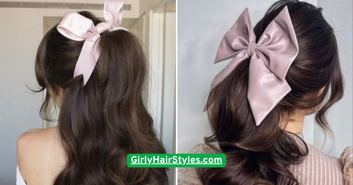 Sweet High Ponytail with Ribbon