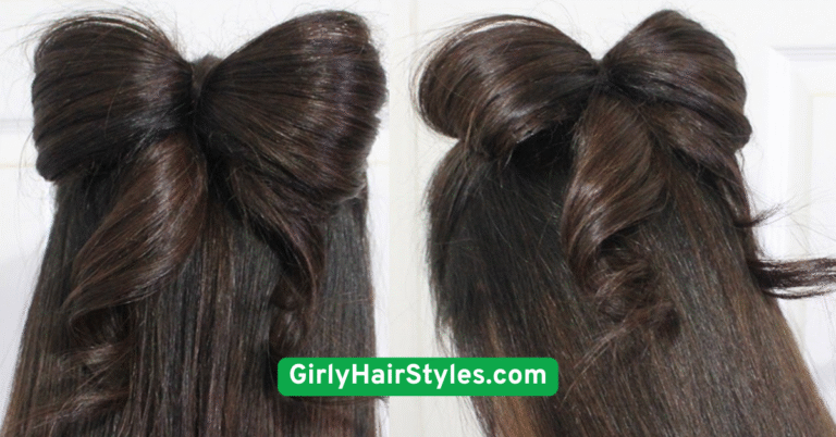 . Half-Up Bow Bun