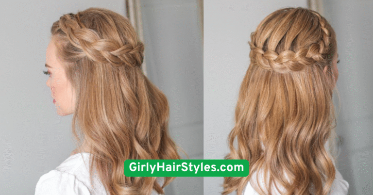 Half-Up Twisted Crown