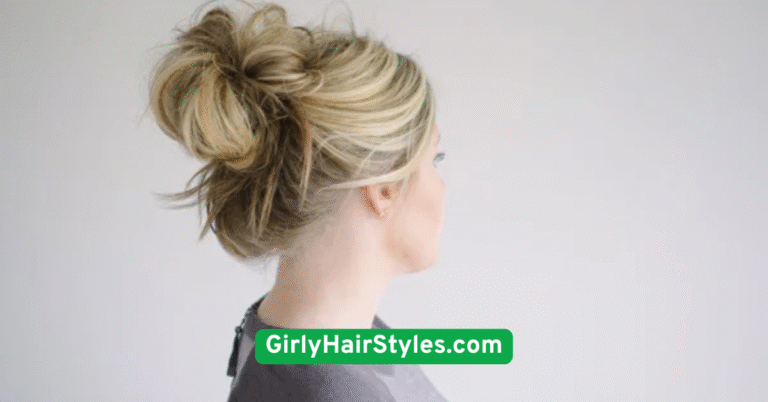 . Messy Bun with a Twist
