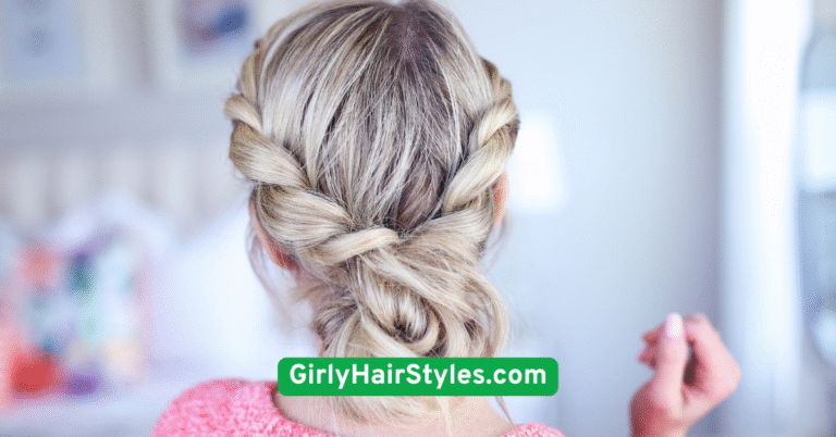 Messy Bun with a Twist