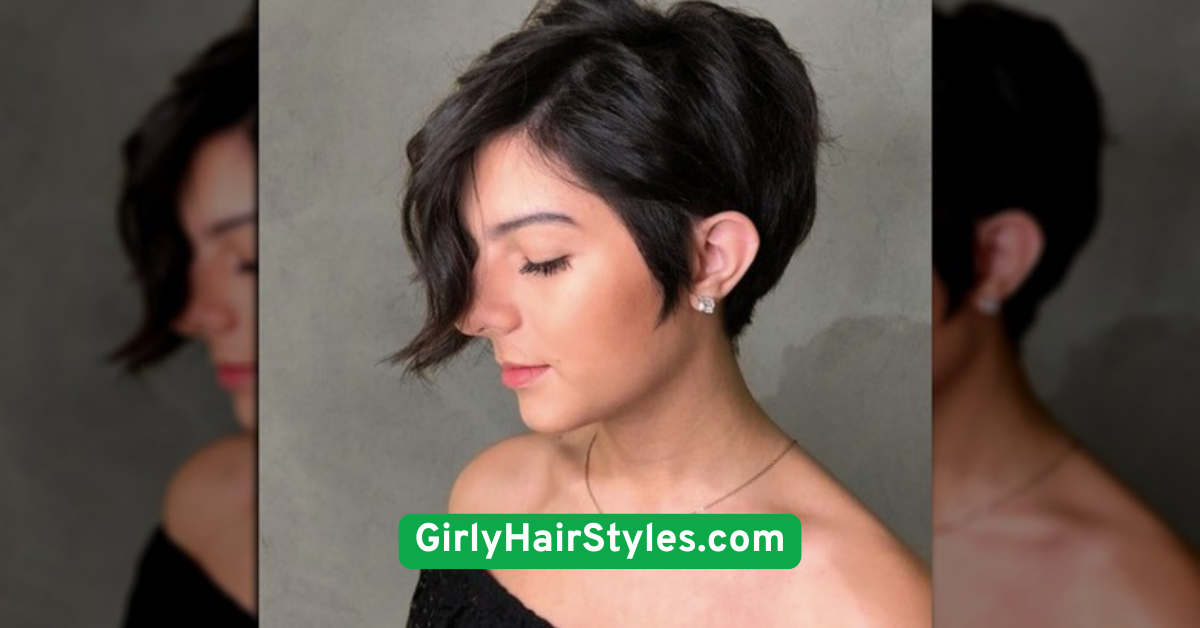 . Pixie Cut with Side Swept Bangs