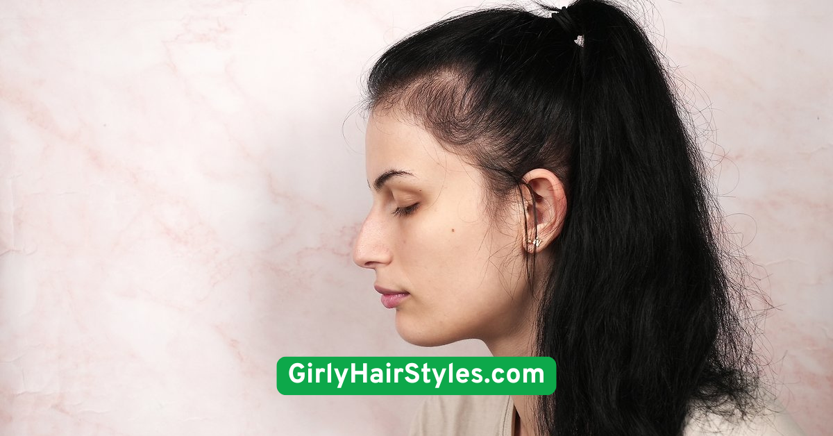  Curly Ponytail with a Twist