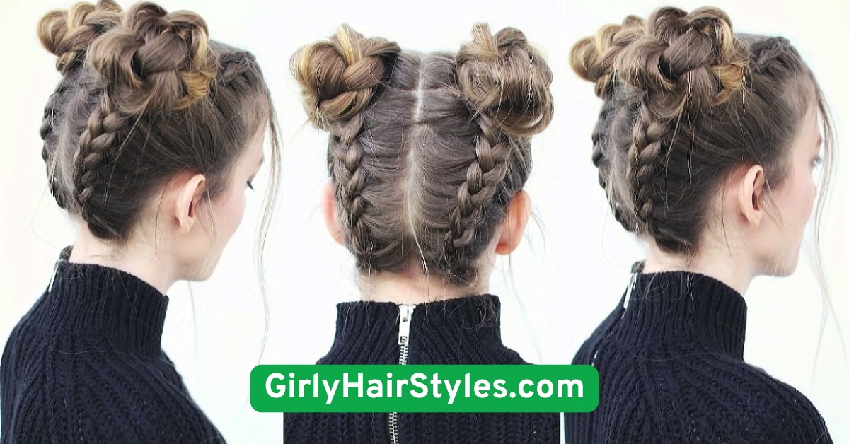  Half-Up Space Buns